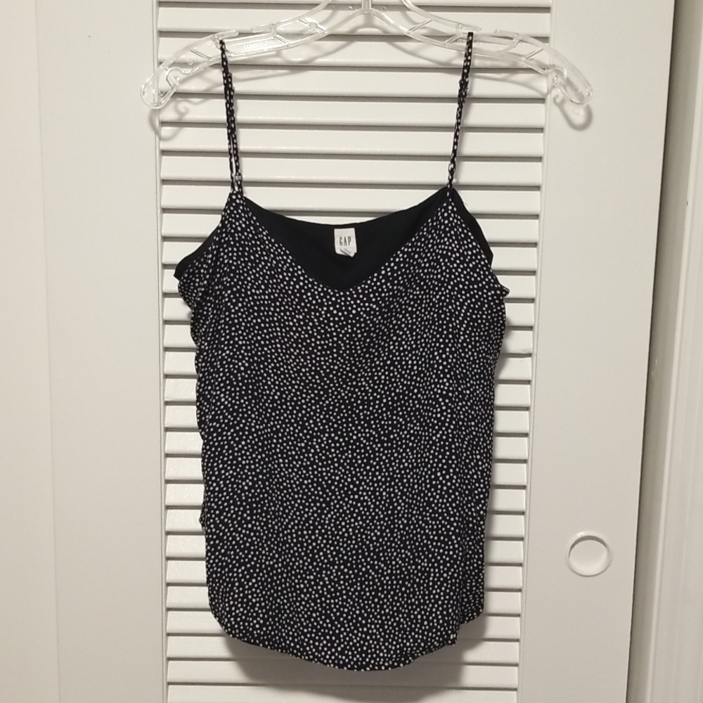 GAP polka dot spaghetti strap cami tank